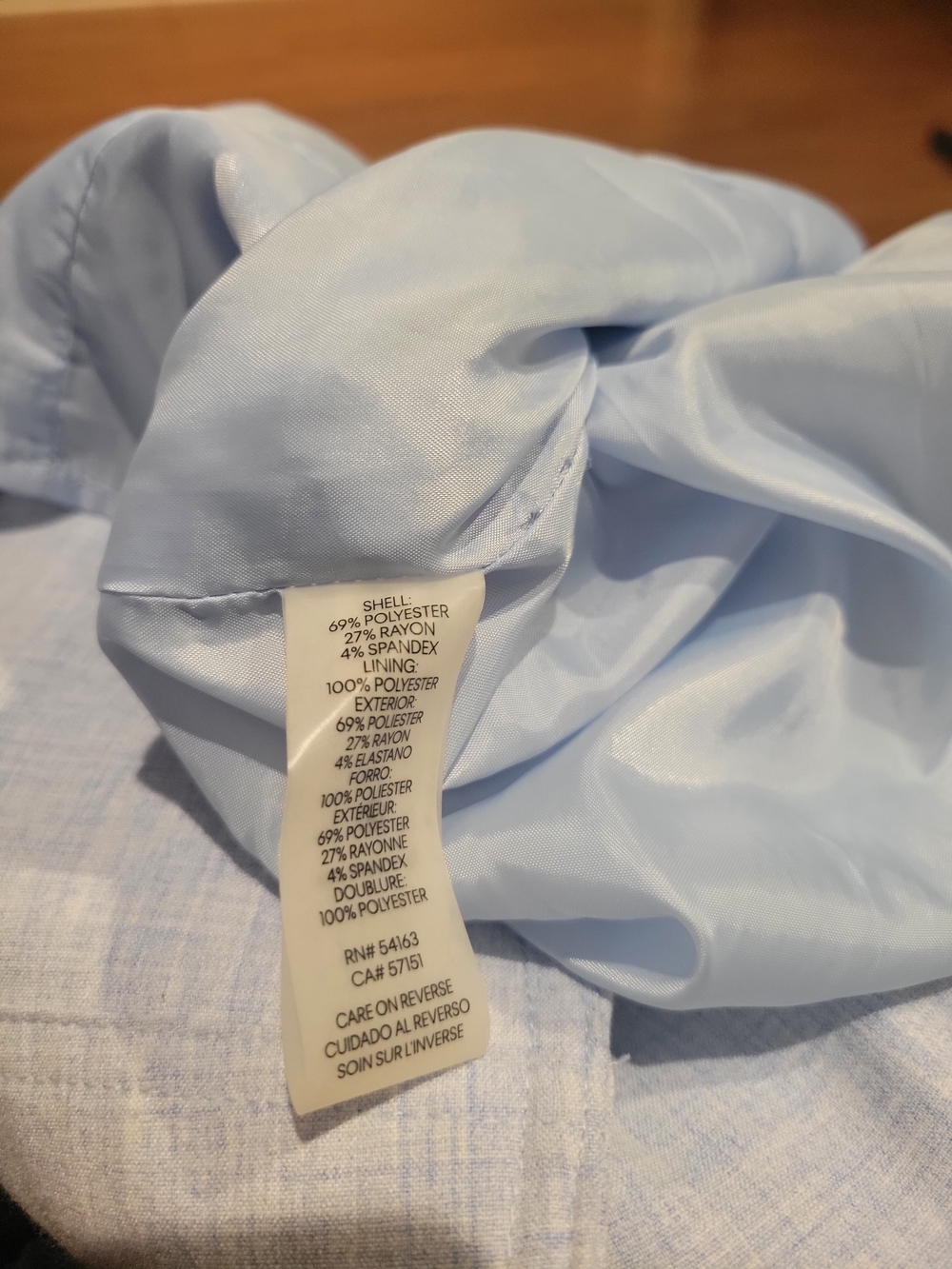 Calvin Klein Sleeveless Zip Front Midi Dress in Light Blue Size 10 - Picture 11 of 11